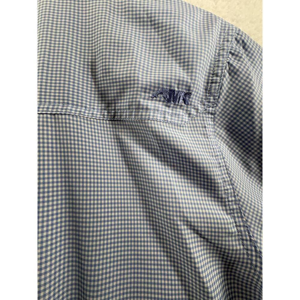 Mountain Khakis Mens Large Blue Plaid Lightweight UPF Short Sleeve Button Up - Picture 7 of 7